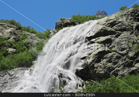 To use this stock image in your creative project, please select the size you need over to the right and click the "Add to Cart" button.
Your downloaded image will come with the Cutcaster watermark removed so don’t worry about the watermark you see on this page. Alibek waterfall. Dombay mountains. The Northern Caucas stock photo, Alibek waterfall. Dombay mountains. The Northern Caucas by sculler