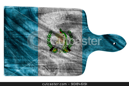 To use this stock image in your creative project, please select the size you need over to the right and click the "Add to Cart" button.
Your downloaded image will come with the Cutcaster watermark removed so don’t worry about the watermark you see on this page. Guatemala flag stock photo, Textured Guatemala flag painted on old heavily used chopping or cutting board on white background by borojoint