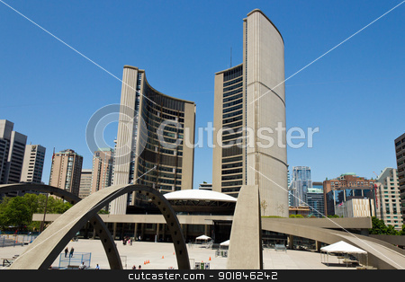 Toronto City Hall Toronto City Hall stock photo, Toronto City Hall designed by Finnish architect Viljo Revell. by Click Images