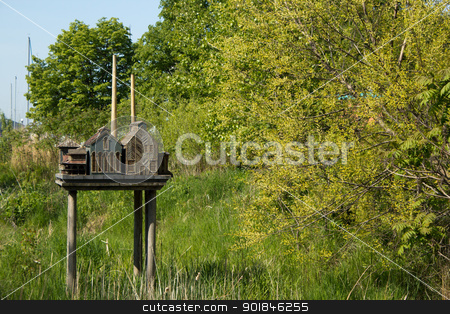 To use this stock image in your creative project, please select the size you need over to the right and click the "Add to Cart" button.
Your downloaded image will come with the Cutcaster watermark removed so don’t worry about the watermark you see on this page. City replica birdhouse stock photo, City replica birdhouse on Toronto's Harbourfront. by Click Images