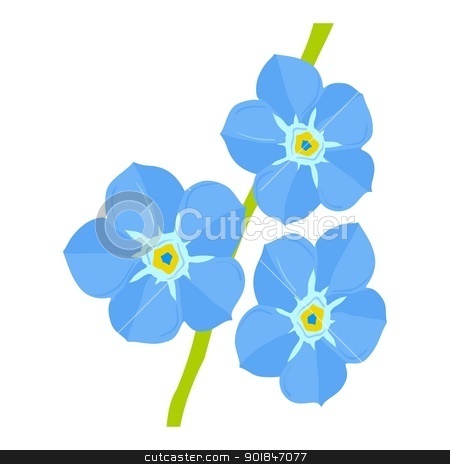 To use this stock image in your creative project, please select the size you need over to the right and click the "Add to Cart" button.
Your downloaded image will come with the Cutcaster watermark removed so don’t worry about the watermark you see on this page. forget-me-not stock vector clipart, Illustration of forget-me-not by Oleksandr Kovalenko