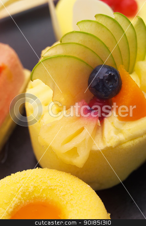 To use this stock image in your creative project, please select the size you need over to the right and click the "Add to Cart" button.
Your downloaded image will come with the Cutcaster watermark removed so don’t worry about the watermark you see on this page. fresh berry fruit cake stock photo, fresh berry fruit cream cake pastry closeup by Francesco Perre