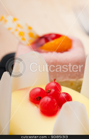 To use this stock image in your creative project, please select the size you need over to the right and click the "Add to Cart" button.
Your downloaded image will come with the Cutcaster watermark removed so don’t worry about the watermark you see on this page. fresh berry fruit cake stock photo, fresh berry fruit cream cake pastry closeup by Francesco Perre