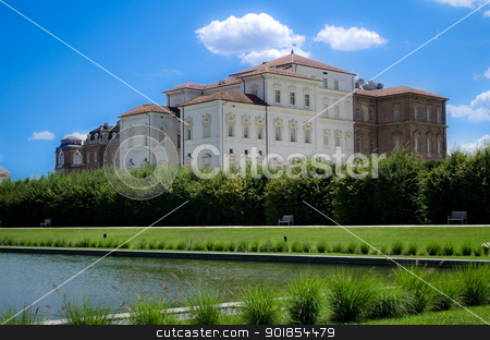 Reggia di Venaria Reale near Turin, Italy Reggia di Venaria Reale near Turin, Italy stock photo, Italy - park, pond and palace in Reggia di Venaria by Stefano Cavoretto