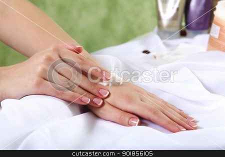 To use this stock image in your creative project, please select the size you need over to the right and click the "Add to Cart" button.
Your downloaded image will come with the Cutcaster watermark removed so don’t worry about the watermark you see on this page. Female hands and manicure related objects stock photo, Female hands and manicure related objects in spa salon by Sergey Nivens
