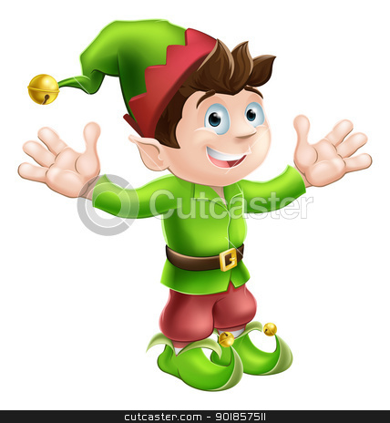 To use this stock image in your creative project, please select the size you need over to the right and click the "Add to Cart" button.
Your downloaded image will come with the Cutcaster watermark removed so don’t worry about the watermark you see on this page. Christmas elf waving stock vector clipart, Christmas illustration of a cute happy Christmas Elf smiling and waving by Christos Georghiou