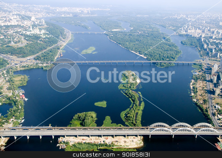 Kyiv city - aerial view. Kyiv city - aerial view. stock photo, Kyiv capital city of Ukraine. Aerial view. by Oleksiy Fedorov