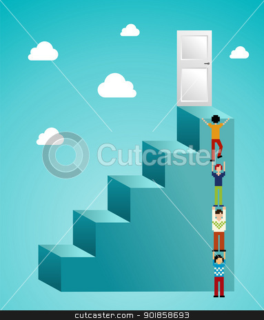 Cloud computing expansion Cloud computing expansion stock vector clipart, Global expansion of cloud computing concept illustration. Vector illustration layered for easy manipulation and custom coloring. by Cienpies Design