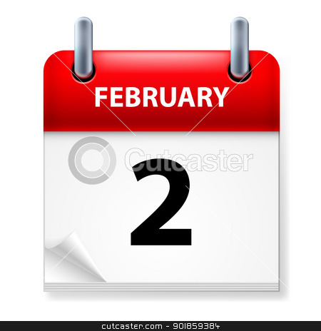 To use this stock image in your creative project, please select the size you need over to the right and click the "Add to Cart" button.
Your downloaded image will come with the Cutcaster watermark removed so don’t worry about the watermark you see on this page. Calendar stock photo, Second February in Calendar icon on white background by dvarg