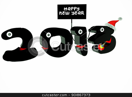 Happy new Year Happy new Year stock photo, Funny 2013 New Year's Eve greeting card by p.studio66