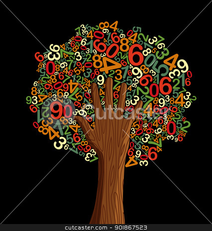School education concept tree hand School education concept tree hand stock vector clipart, School education concept tree made with letters and human hand. Vector file layered for easy manipulation and custom coloring. by Cienpies Design