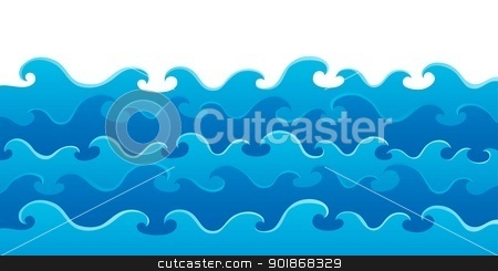 To use this stock image in your creative project, please select the size you need over to the right and click the "Add to Cart" button.
Your downloaded image will come with the Cutcaster watermark removed so don’t worry about the watermark you see on this page. Waves theme image 5 stock vector clipart, Waves theme image 5 - vector illustration. by Klara Viskova