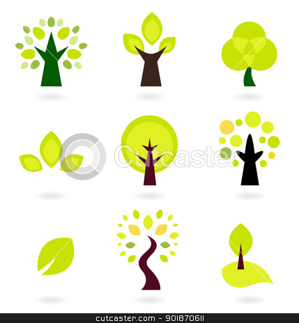 To use this stock image in your creative project, please select the size you need over to the right and click the "Add to Cart" button.
Your downloaded image will come with the Cutcaster watermark removed so don’t worry about the watermark you see on this page. Abstract trees vector set isolated on white stock vector clipart, Trees collection. Vector Illustration. by Jana Guothova