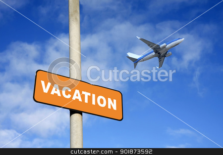 To use this stock image in your creative project, please select the size you need over to the right and click the "Add to Cart" button.
Your downloaded image will come with the Cutcaster watermark removed so don’t worry about the watermark you see on this page. Vacation sign and plane stock photo, Vacation sign and plane against a blue sky by steve ball