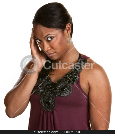 To use this stock image in your creative project, please select the size you need over to the right and click the "Add to Cart" button.
Your downloaded image will come with the Cutcaster watermark removed so don’t worry about the watermark you see on this page. Woman With Headache stock photo, Overwhelmed woman with headache over white background by Scott Griessel