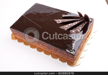 To use this stock image in your creative project, please select the size you need over to the right and click the "Add to Cart" button.
Your downloaded image will come with the Cutcaster watermark removed so don’t worry about the watermark you see on this page. Chocolate Tart stock photo, Chocolate glossy dark Cake on white stuffed with nuts by amgadedwardart
