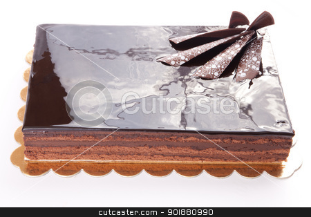 To use this stock image in your creative project, please select the size you need over to the right and click the "Add to Cart" button.
Your downloaded image will come with the Cutcaster watermark removed so don’t worry about the watermark you see on this page. Chocolate Tart stock photo, Chocolate glossy dark Cake on white stuffed with nuts by amgadedwardart