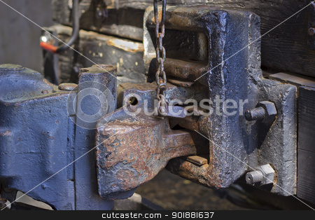 To use this stock image in your creative project, please select the size you need over to the right and click the "Add to Cart" button.
Your downloaded image will come with the Cutcaster watermark removed so don’t worry about the watermark you see on this page. Vintage Train Car Hitch stock photo, A close up of a very old train hitch. by Jadthree