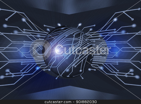 Circuit Board Circuit Board stock photo, Electric board for installation of the electronic scheme by Anatolii Vasilev