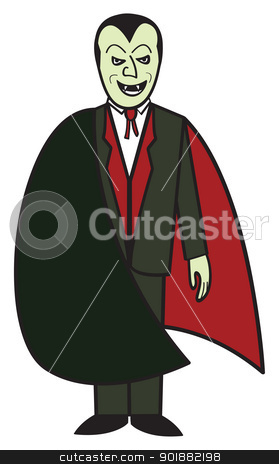 To use this stock image in your creative project, please select the size you need over to the right and click the "Add to Cart" button.
Your downloaded image will come with the Cutcaster watermark removed so don’t worry about the watermark you see on this page. Cartoon Vampire stock vector clipart, A cartoon depiction of the classic vampire from Transylvania. by Jamie Slavy