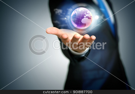 Human hand holding our planet earth Human hand holding our planet earth stock photo, Human hand holding our planet earth glowing by Sergey Nivens