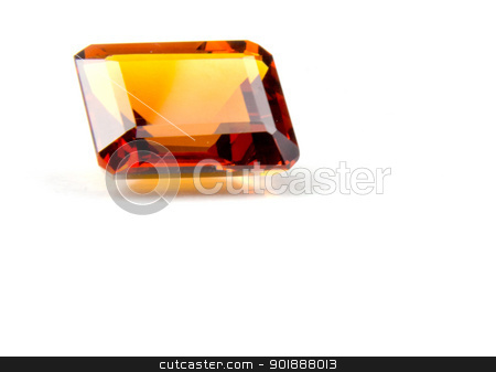 To use this stock image in your creative project, please select the size you need over to the right and click the "Add to Cart" button.
Your downloaded image will come with the Cutcaster watermark removed so don’t worry about the watermark you see on this page. Faceted Madeira Citrine Gemstone stock photo, Emerald cut faceted madeira citrine gemstone on white background by Cheryl Valle