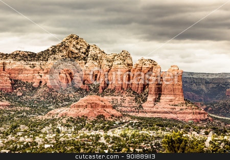 To use this stock image in your creative project, please select the size you need over to the right and click the "Add to Cart" button.
Your downloaded image will come with the Cutcaster watermark removed so don’t worry about the watermark you see on this page. Red Rock Mountains Sedona, Arizona stock photo, Scenic HDR landscape red rock mountains Sedona, Arizona by Cheryl Valle