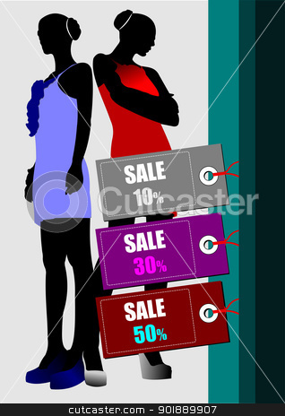 To use this stock image in your creative project, please select the size you need over to the right and click the "Add to Cart" button.
Your downloaded image will come with the Cutcaster watermark removed so don’t worry about the watermark you see on this page. Few sale images. Vector illustration for designers. Shopping stock vector clipart, Few sale images. Vector illustration for designers. Shopping by Leonid Dorfman