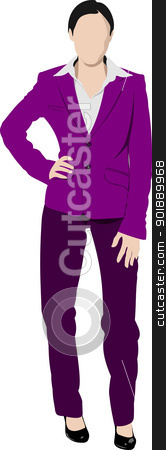 To use this stock image in your creative project, please select the size you need over to the right and click the "Add to Cart" button.
Your downloaded image will come with the Cutcaster watermark removed so don’t worry about the watermark you see on this page. Business woman. Colored Vector illustration stock vector clipart, Business woman. Colored Vector illustration by Leonid Dorfman
