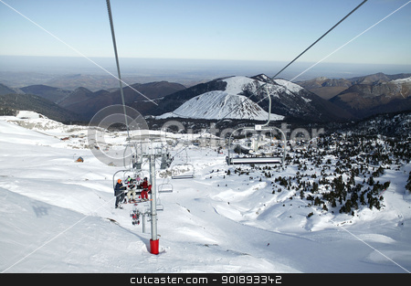 To use this stock image in your creative project, please select the size you need over to the right and click the "Add to Cart" button.
Your downloaded image will come with the Cutcaster watermark removed so don’t worry about the watermark you see on this page. Mountain chairlift stock photo, Mountain chairlift by photography33