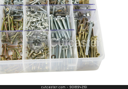 To use this stock image in your creative project, please select the size you need over to the right and click the "Add to Cart" button.
Your downloaded image will come with the Cutcaster watermark removed so don’t worry about the watermark you see on this page. bolts in a plastic box stock photo, bolts in a plastic box by photography33