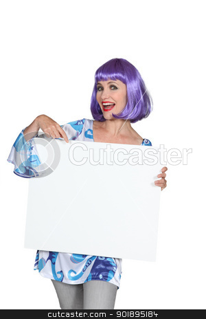 Woman with purple wig Woman with purple wig stock photo, Woman with purple wig by photography33