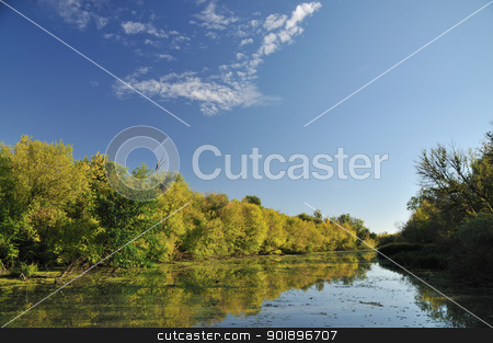 To use this stock image in your creative project, please select the size you need over to the right and click the "Add to Cart" button.
Your downloaded image will come with the Cutcaster watermark removed so don’t worry about the watermark you see on this page. Autumn by river stock photo, Early autumn sunny day by river with colorful trees reflection on water by zagart