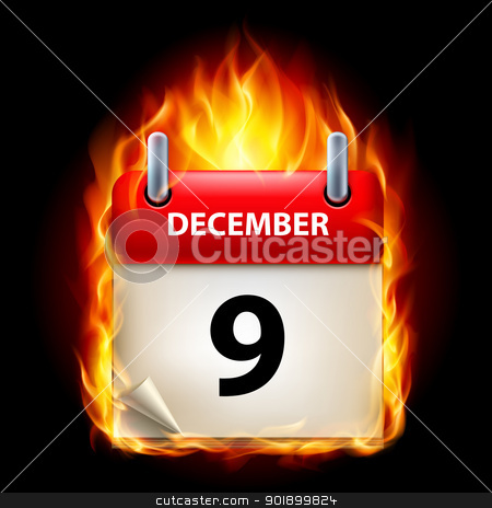 To use this stock image in your creative project, please select the size you need over to the right and click the "Add to Cart" button.
Your downloaded image will come with the Cutcaster watermark removed so don’t worry about the watermark you see on this page. Burning calendar stock photo, Ninth December in Calendar. Burning Icon on black background by dvarg