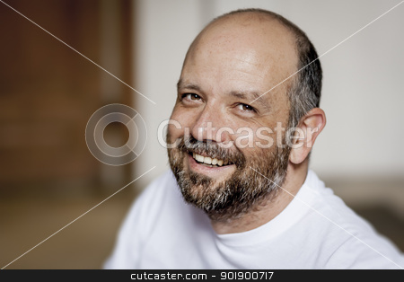 To use this stock image in your creative project, please select the size you need over to the right and click the "Add to Cart" button.
Your downloaded image will come with the Cutcaster watermark removed so don’t worry about the watermark you see on this page. man with beard stock photo, An image of a handsome man with a beard by Markus Gann