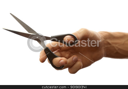 To use this stock image in your creative project, please select the size you need over to the right and click the "Add to Cart" button.
Your downloaded image will come with the Cutcaster watermark removed so don’t worry about the watermark you see on this page. Scissors in mans hand stock photo, Scissors in mans hand isolated on white by Antartis