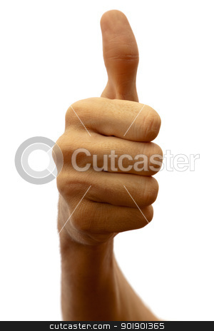 To use this stock image in your creative project, please select the size you need over to the right and click the "Add to Cart" button.
Your downloaded image will come with the Cutcaster watermark removed so don’t worry about the watermark you see on this page. Thumb up stock photo, Man's hand with thumb up on a white background by Antartis
