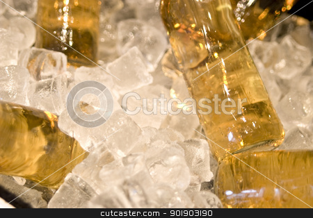 Bottles of lemonade with ice Bottles of lemonade with ice stock photo, Bottles of lemonade with broken ice by dvarg