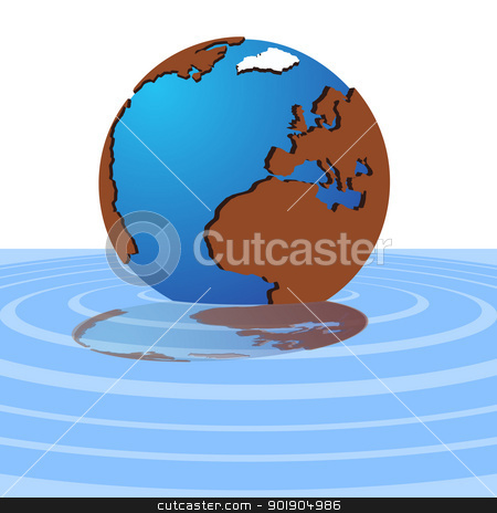 To use this stock image in your creative project, please select the size you need over to the right and click the "Add to Cart" button.
Your downloaded image will come with the Cutcaster watermark removed so don’t worry about the watermark you see on this page. The globe in the water stock vector clipart, Layout of the world and its reflection in the water. The illustration on a white background in the EPS-10 format. by Sergey Skryl