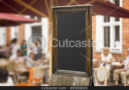 To use this stock image in your creative project, please select the size you need over to the right and click the "Add to Cart" button.
Your downloaded image will come with the Cutcaster watermark removed so don’t worry about the watermark you see on this page. old blackboard stock photo, An image of an old blackboard in a pedestrian area by Markus Gann