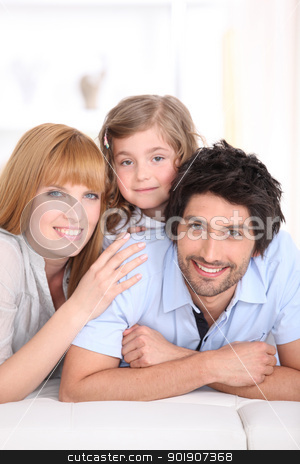 To use this stock image in your creative project, please select the size you need over to the right and click the "Add to Cart" button.
Your downloaded image will come with the Cutcaster watermark removed so don’t worry about the watermark you see on this page. Family laying on a bed stock photo, Family laying on a bed by photography33