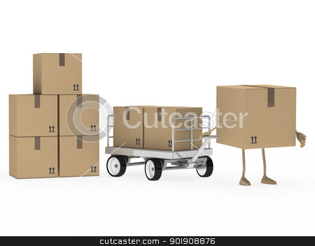 To use this stock image in your creative project, please select the size you need over to the right and click the "Add to Cart" button.
Your downloaded image will come with the Cutcaster watermark removed so don’t worry about the watermark you see on this page. package figure draw transport trolley stock photo, brown package figure draw a transport trolley by d3images