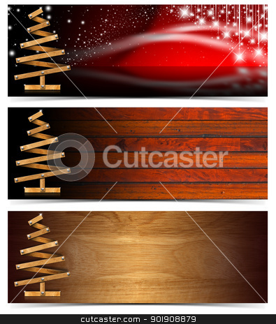 To use this stock image in your creative project, please select the size you need over to the right and click the "Add to Cart" button.
Your downloaded image will come with the Cutcaster watermark removed so don’t worry about the watermark you see on this page. Set of Horizontal Christmas Banners stock photo, Three Christmas banners with wooden christmas tree
by catalby