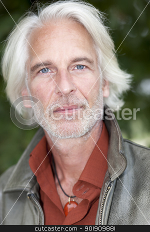 Male portrait with white beard male portrait with white beard stock photo, An image of a handsome male portrait with white beard by Markus Gann