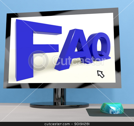 Faq On Computer Screen Shows Online Help Faq On Computer Screen Shows Online Help stock photo, Faq On Computer Screen Showing Online Help by stuartmiles