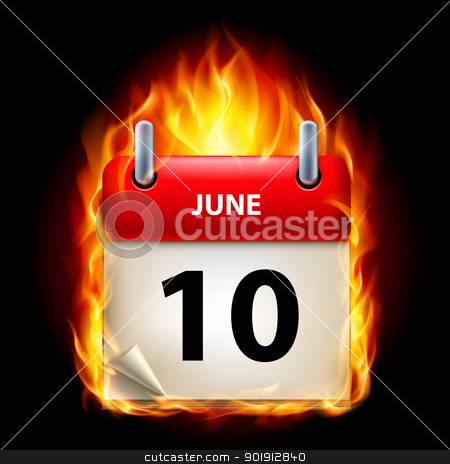 To use this stock image in your creative project, please select the size you need over to the right and click the "Add to Cart" button.
Your downloaded image will come with the Cutcaster watermark removed so don’t worry about the watermark you see on this page. Burning calendar stock photo, Tenth June in Calendar. Burning Icon on black background by dvarg