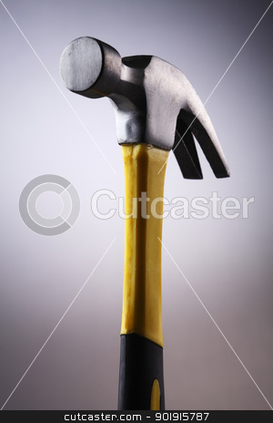 To use this stock image in your creative project, please select the size you need over to the right and click the "Add to Cart" button.
Your downloaded image will come with the Cutcaster watermark removed so don’t worry about the watermark you see on this page. Hammer stock photo, close up of the hand tool hammer by eskaylim