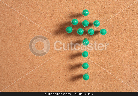 To use this stock image in your creative project, please select the size you need over to the right and click the "Add to Cart" button.
Your downloaded image will come with the Cutcaster watermark removed so don’t worry about the watermark you see on this page. arrow stock photo, push pin form a arrow sign by eskaylim