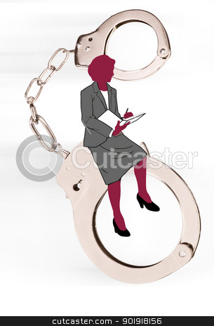 Woman and the Law. Woman and the Law. stock photo, by WScott