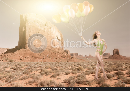 In the desert In the desert stock photo, Fashion in the desert by Picturehunter